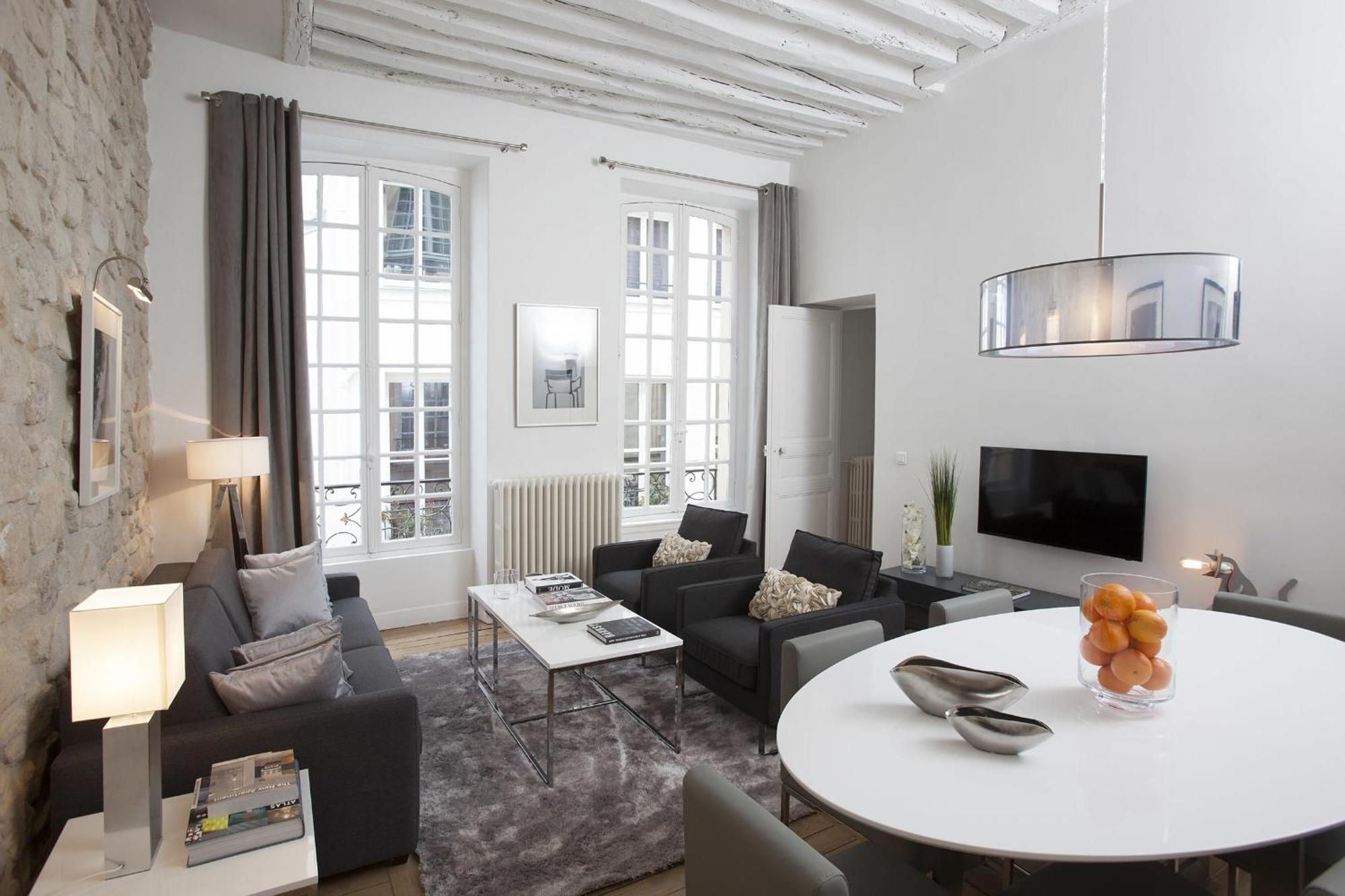 Livinparis - Luxury 2 Bedrooms Le Marais I Pokoj fotografie